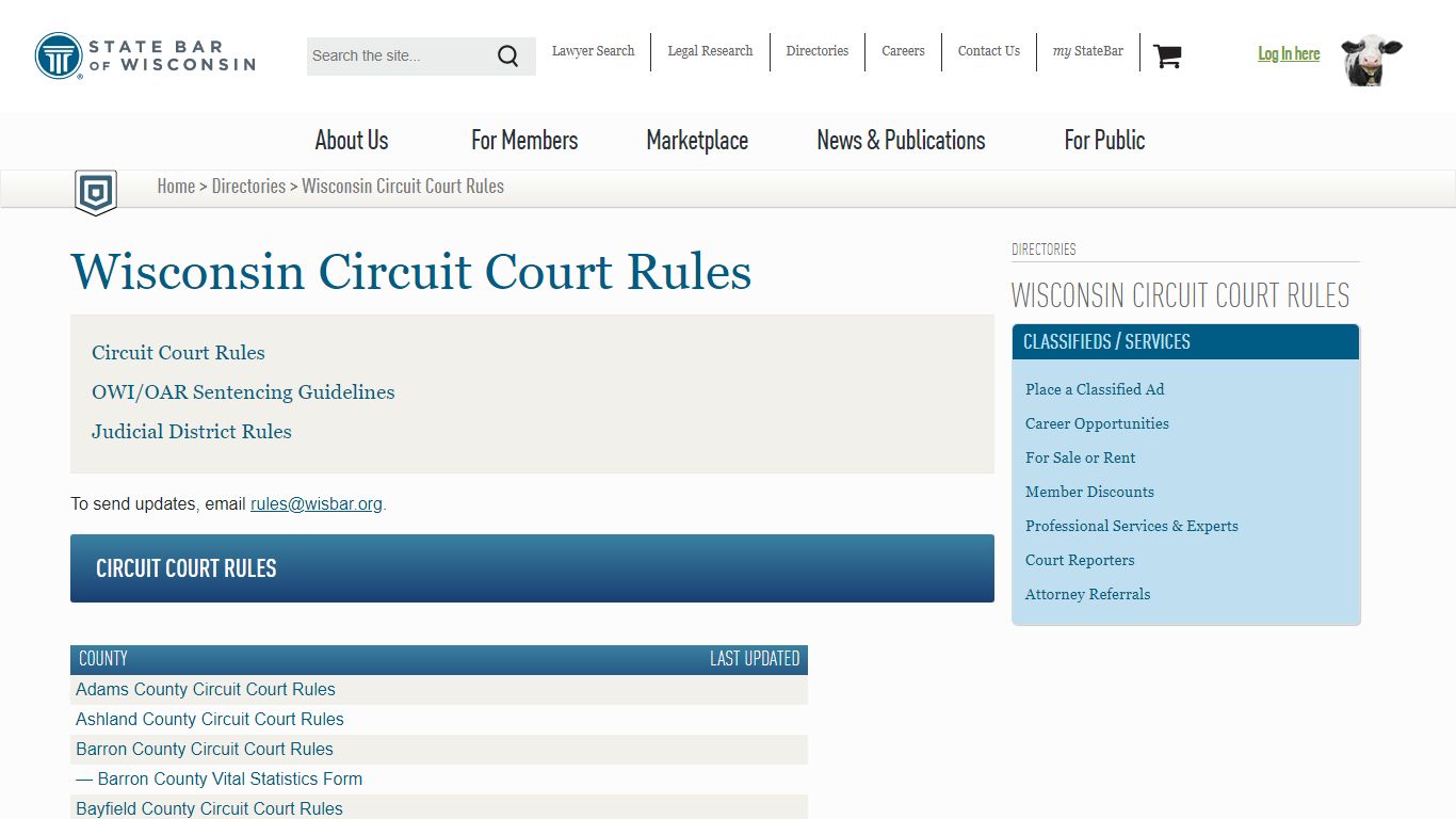 Wisconsin Circuit Court Rules - Wisbar